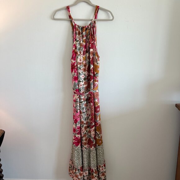 GiGiO Maxi Dress Size Large Multi Floral - Picture 3 of 11